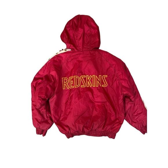 Game Day Mens NFL Washington Redskin Zip Hooded vintage  puffer coat Red Size XL - Picture 15 of 15
